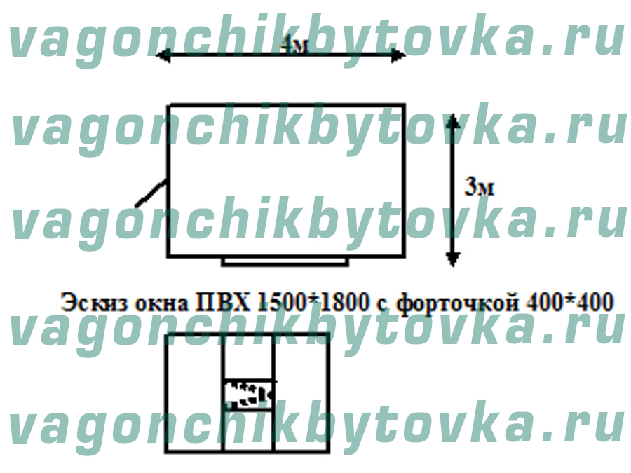 Торговый павильон из вагончика-бытовки 4м